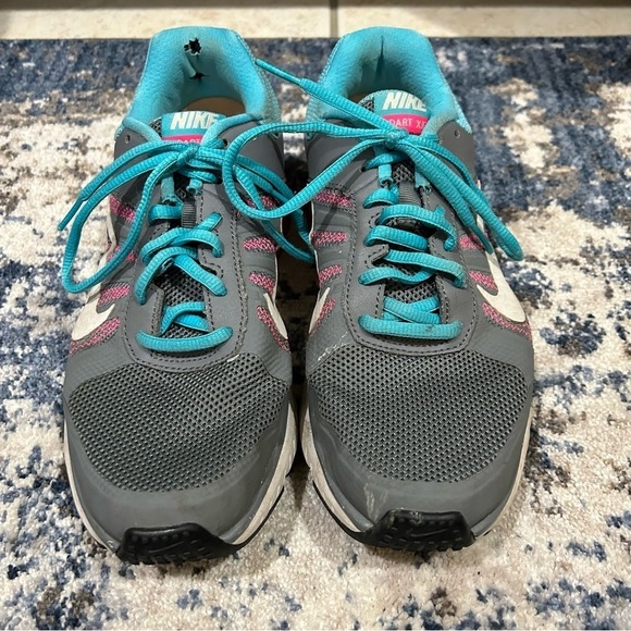 Nike Dart X PolySorb Gray & Blue Tennis Shoes Size 8 - Picture 4 of 13